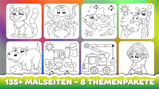 Ausmalen für Kinder Lernspiel screenshot