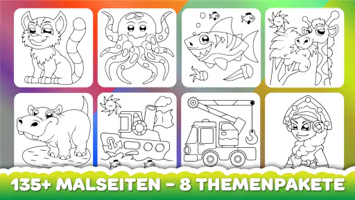 Ausmalen für Kinder Lernspiel screenshot