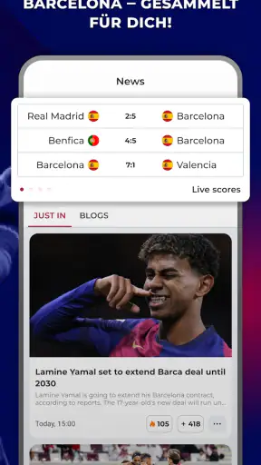 Barcelona Live – Für Barça Fan screenshot