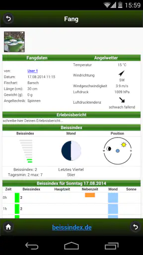 Beissindex Pro Angeln screenshot