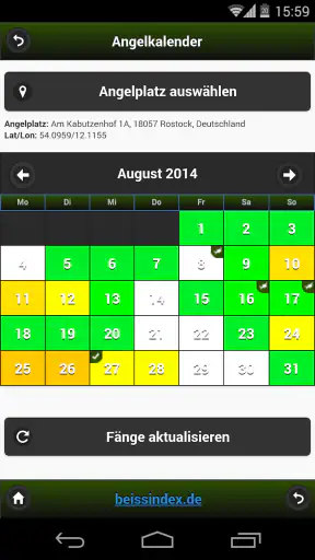 Beissindex Pro Angeln screenshot