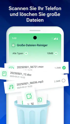 Bereinigung von Junk-Dateien screenshot