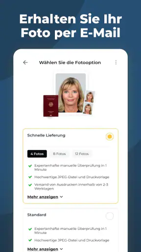 Passbilder App für Deutschland screenshot