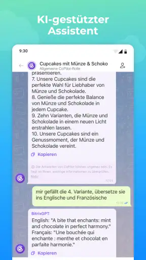 Bitrix24 CRM und Projekte screenshot