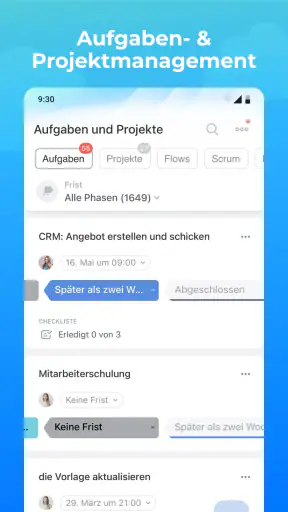 Bitrix24 CRM und Projekte screenshot