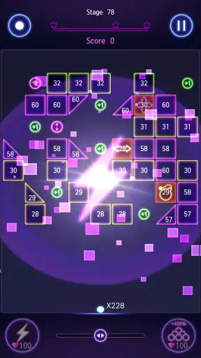 Bricks Breaker Hit - Glow Ball screenshot
