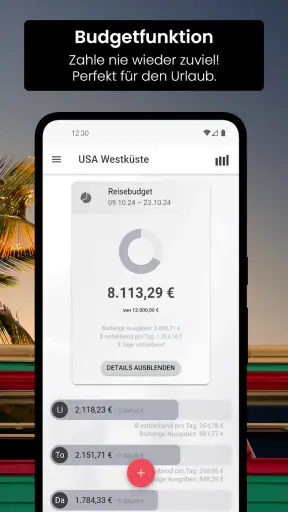 Cashinator - Ausgaben teilen screenshot