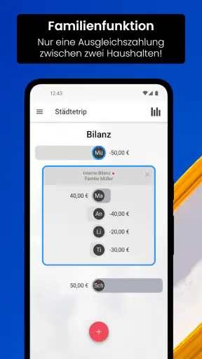 Cashinator - Ausgaben teilen screenshot
