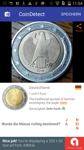 CoinDetect für Euro-Sammler screenshot