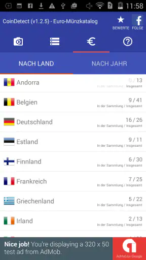 CoinDetect für Euro-Sammler screenshot