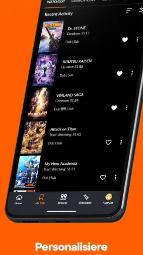 Crunchyroll: Anime-Streaming screenshot