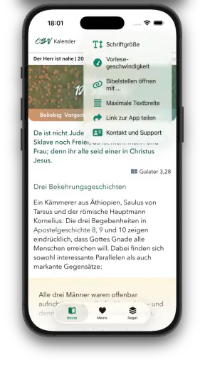CSV-Kalender screenshot