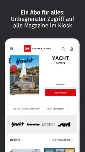 Delius Klasing Kiosk screenshot