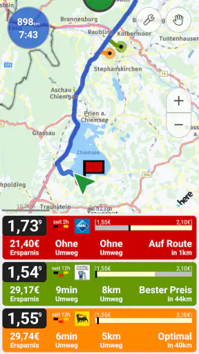 Dieselfahrverbote Routenplaner screenshot