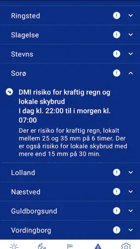 DMI Vejr screenshot