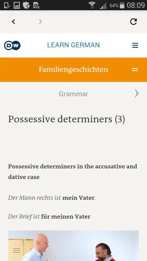DW Learn German screenshot
