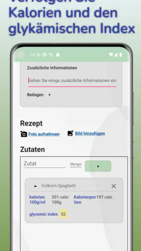 Essen Tagebuch screenshot
