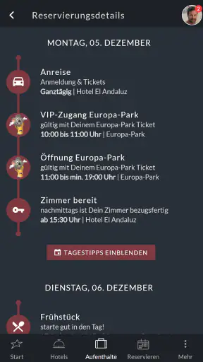 Europa-Park Hotels screenshot