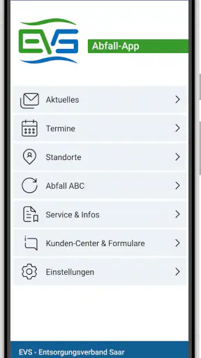 EVS Abfall-App screenshot