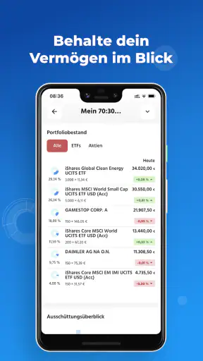 extraETF – ETF, Aktien, Fonds screenshot