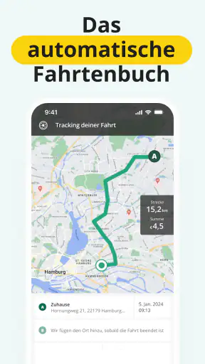 Fahrtenbuch von Driversnote screenshot