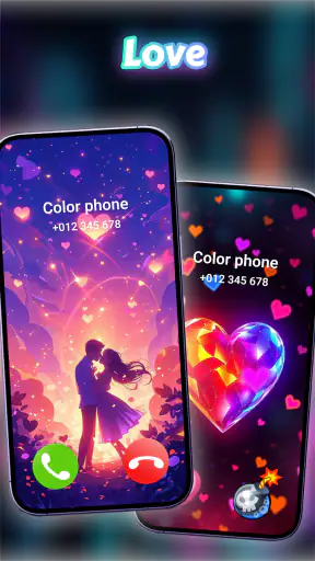 Farbphone: Rufbildschirm Thema screenshot