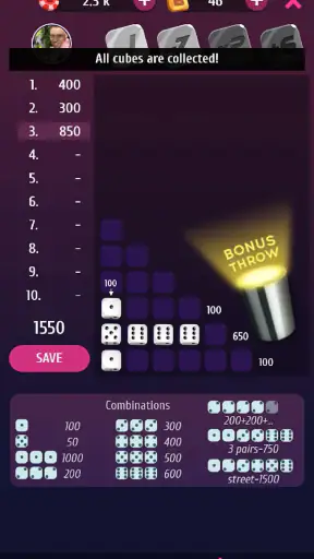 Farkle Pro - 10000 dice game screenshot
