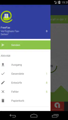 FAX.de FreeFax screenshot