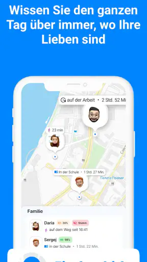 Find my kids: GPS tracking app screenshot