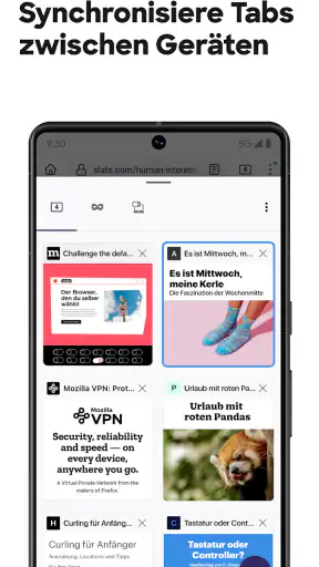 Firefox: Privater Browser screenshot