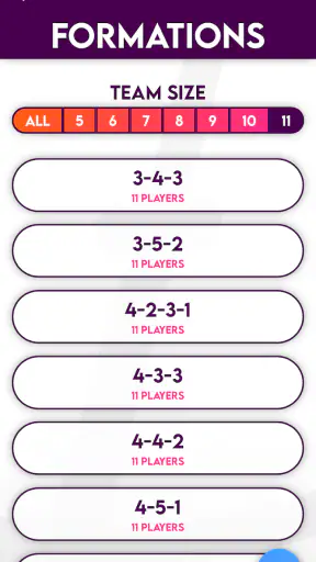 Football Lineup Manager screenshot