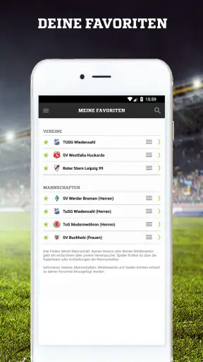 FUSSBALL.DE screenshot