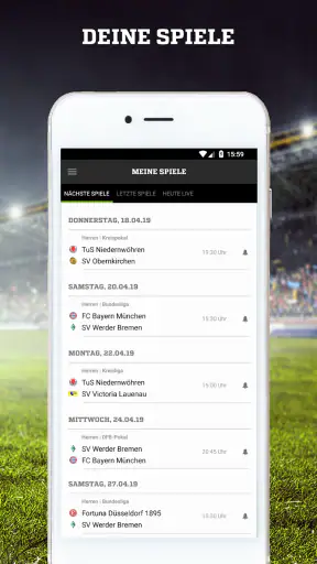 FUSSBALL.DE screenshot