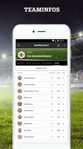 FUSSBALL.DE screenshot