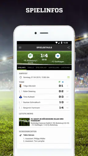 FUSSBALL.DE screenshot