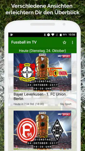 Fussball im TV live screenshot