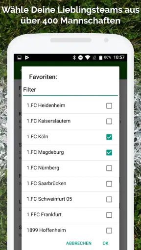 Fussball im TV live screenshot