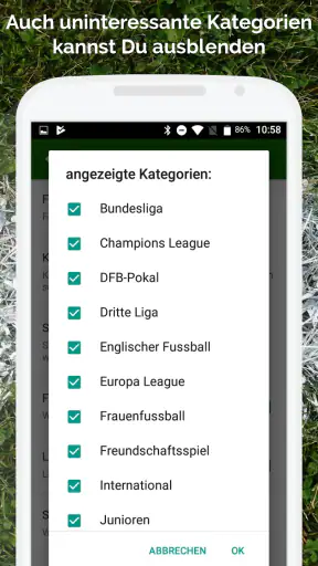 Fussball im TV live screenshot