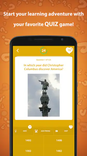 Geschichtsquiz Spiel screenshot
