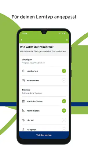 Green Line Vokabeltrainer screenshot