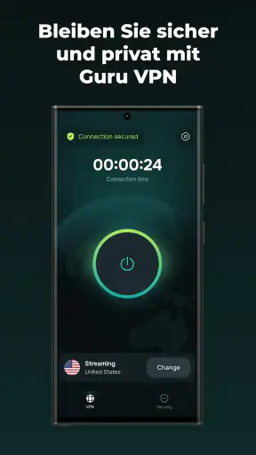 Guru VPN: Schnell Privat Proxy screenshot