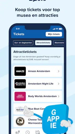 GVB reis app screenshot