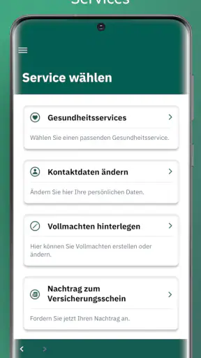 HanseMerkur ServiceApp screenshot