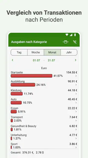Haushaltsbuch - FinancePM screenshot