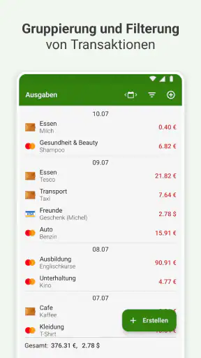 Haushaltsbuch - FinancePM screenshot