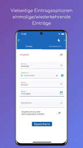 Haushaltsbuch MyMicroBalance 2 screenshot