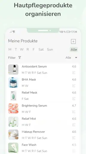 Hautpflege-Routine screenshot