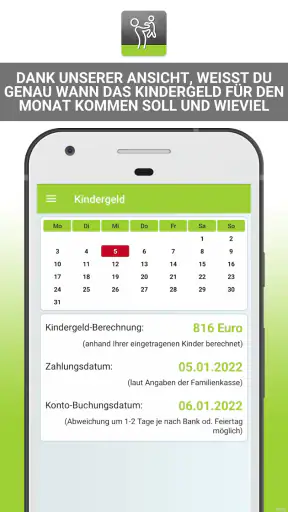 Kindergeld Auszahlungstermine screenshot