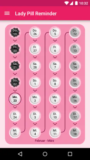 Lady Pill Reminder screenshot