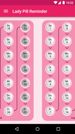 Lady Pill Reminder screenshot